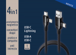 IGZ303 CAVO MAGNETICO USB 4 IN 1