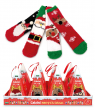 82128 CALZINI CON POM POM NATALE