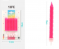 ED0298 CANDELINE C/SUP.ROSA 10PZ ED0298 CANDELINE C/SUP.ROSA 10PZ