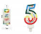EB0067_T CANDELE NUMERO 5 CM.9 EB0067_T CANDELE NUMERO 5 CM.9